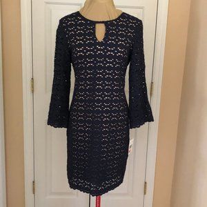 - RN Studio Lace  Navy Dress 10 P NWT